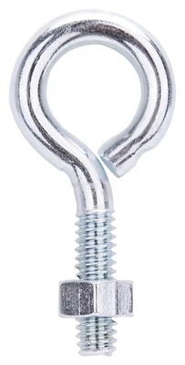 Prosource LR269 Zinc Eye Bolt With Nut, 1/4 In x 2 In