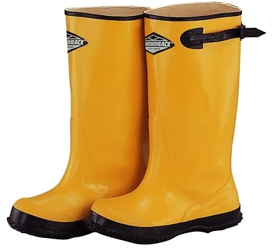Rb001-8-c Size 8 Yellow Overshoe Boot - Durable Rubber Design