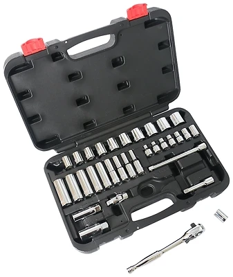33 Piece 3/8 Inch Drive Socket Set Model Ts1033 For Professionals And Diyers