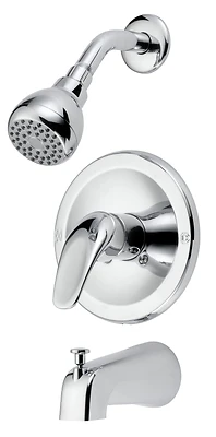 Boston Harbor TQ-F1014209CP Tub and Shower Faucet, Single Handle, Chrome