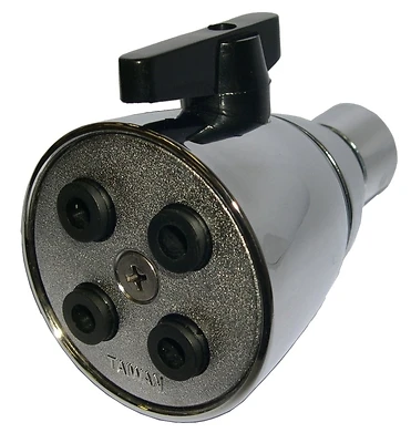 Adjustable Plastic Showerhead, Chrome Finish, 1/2 In Ips Connection