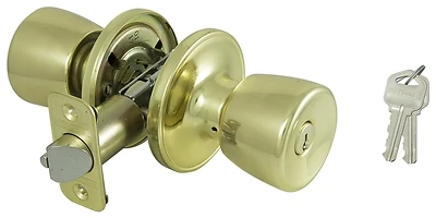 5516190 Polished Brass Tulip Entry Door Knob Set For 2-3/8 To 2-3/4 In Doors