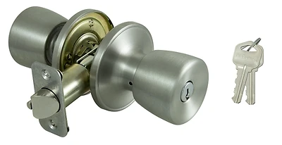 Prosource TS600BRA4V Tulip Entry Knob Set, Stainless Steel, 3 Pack
