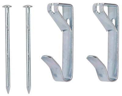 Prosource PH-121100-PS Picture Hanger With Nail, 100 Lb, Zinc Plated Steel