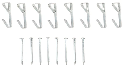 ProSource PH-121020-PS Picture Hanger, 20 Lb, Zinc Plated Steel, With Nail