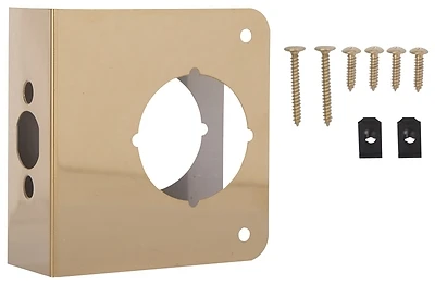 ProSource HSH-046 Door Reinforcer, 1-3/4 In Doors, 4-1/4 x 4-1/2 In