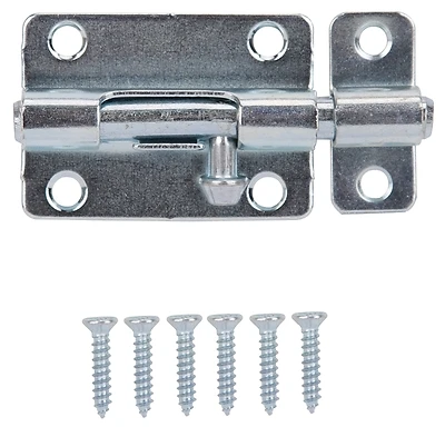 Prosource CL-203-PS Barrel Bolt, 3 In, Steel, Zinc Plated