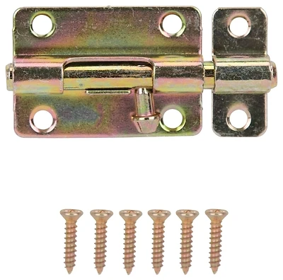 Prosource 20485CZB-PS Barrel Bolt, 3 In., Steel, Satin Brass Finish
