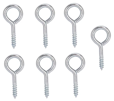 Large Screw Eye 13/32 X 1-3/8 In. Steel Bright Zinc Plated