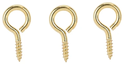 Large Screw Eye 17/32 In Diameter X 1-15/16 In Length Solid Brass