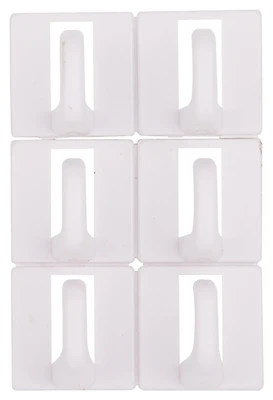 Prosource PH-122299-PS Self-Adhesive Plastic Cup Hook, White, 1-Hook