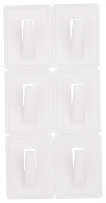 ProSource PH-122298-PS Self-Adhesive Utility Hook, Plastic, White