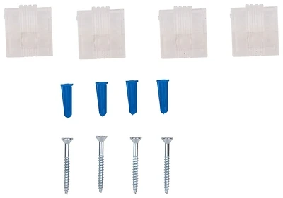 ProSource PH-122201-PS Mirror Holder Clips, 1/4 In, Plastic, Clear