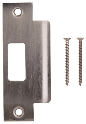 Prosource HSH-006BN-PS Large Lip Door Strike Plate, 4-7/8 In., Steel