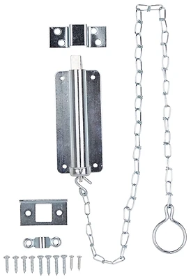 Prosource CL-188-6ZP-PS Chain Bolt, Zinc Plated Steel, 6 In.