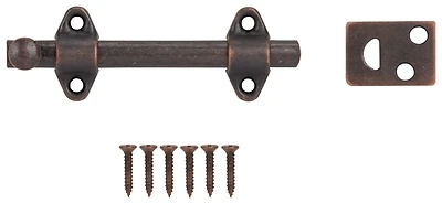 4 Inch Surface Bolt Steel In Venetian Bronze For Enhanced Security