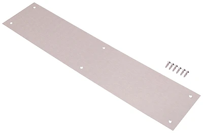 Prosource 32238TNB-PS Satin Nickel Push Plate, Aluminum, 3-1/2 x 15 In.