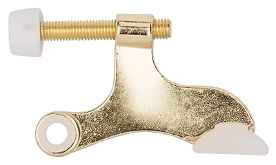 H20-b040-ps Deluxe Hinge Pin Door Stop, Polished Brass Finish