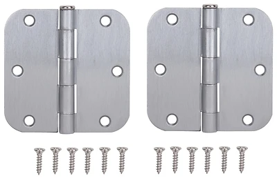 Bh-102sc-ps Residential Door Hinge 3.5 X 3.5 In Satin Chrome Steel
