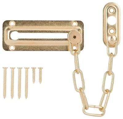 ProSource 807277-PS Chain Door Guard, Polished Brass, Steel