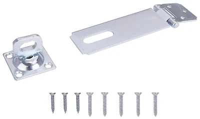 4-1/2 Inch Swivel Staple Safety Hasp, Zinc Plated Steel