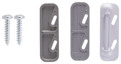 41000-uw-ps Adjustable Storm Door Strike Plate, White Finish For Wood Or Metal Doors