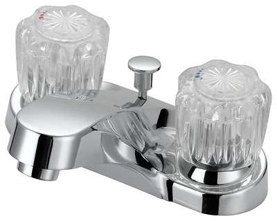 Boston Harbor F5120069CP Lavatory Faucet, Two Handle, Chrome, 4 In. Center