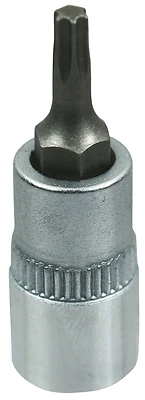 1/4 Inch Drive T10 Star Bit Socket - Chrome Vanadium Steel