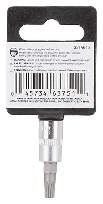 1/4 Inch Drive T30 Star Bit Socket - Chrome Vanadium Steel