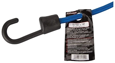 Fh64081 Heavy Duty Bungee Cord, 8 Mm Dia, 18 In L, Blue, Pack Of 12