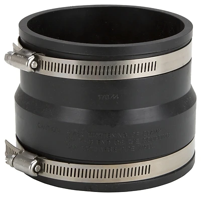 Kj-003 Flexible Coupling 4" X 4" Pvc For Drainage And Irrigation