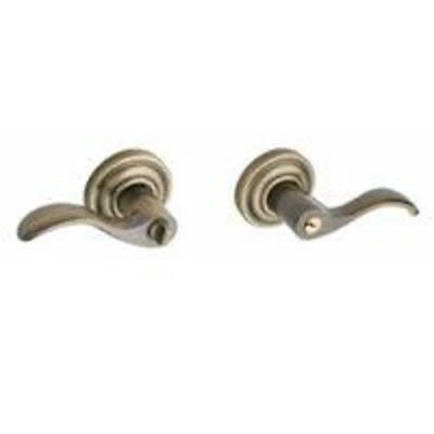 Schlage F51a Acc 609 Accent Entry Lever Lockset K4 Antique Brass Finish