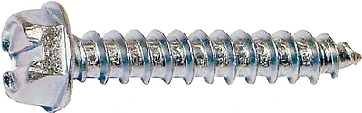 02936 #10 X 3/4 In. Slotted Hex Zinc Self-tapping Screws 100 Pk