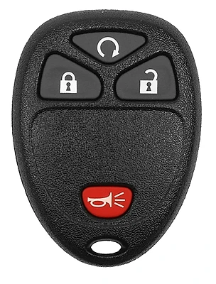 HY-KO 19GM907F Key Fob, 4-Button, Plastic, GM Vehicles