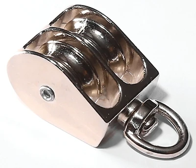 Double Swivel Rope Pulley Zinc Plated 1 Inch Model 0178zd-1