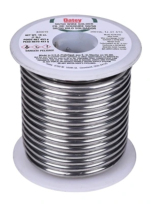 20019 50/50 Solid Wire Solder - 1 Pound Bulk