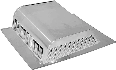 Model 750 Aluminum Roof Louver, 8 In, Pack Of 6, 50 Sq-in Vent Area