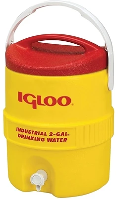 400 Series 00000421 Heavy Duty Water Cooler, 2 Gallon, Red/yellow
