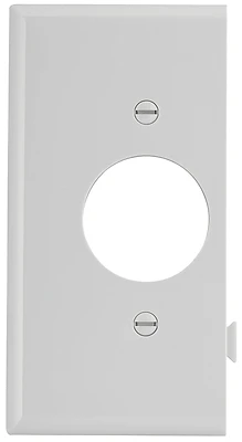 Eaton STE7W Snap-Together Single Receptacle Wall Plate, Mid-Size, White