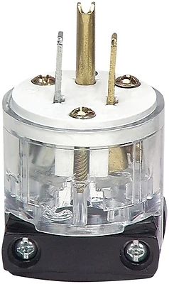 Eaton WD8266 Hospital Grade Plug, 15 Amp, 125 Volt, 2-Pole