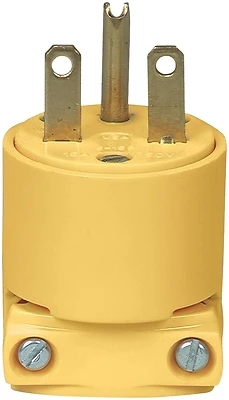 Eaton 4866-BOX Commercial NEMA 6-15P Plug, 2-Pole, 15A/250V, Yellow