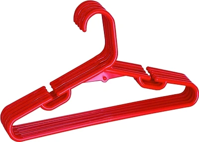 Merrick C8850A-CR12 Children's Tubular Hanger, Plastic, Assorted Colors, 11-3/4 In