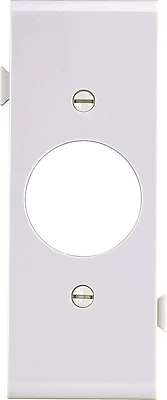 Stc7w Snap-together Single Receptacle Center Plate, White