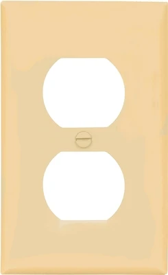 Bp5132v 1-gang Standard Ivory Duplex Receptacle Wall Plate, Pack Of 5