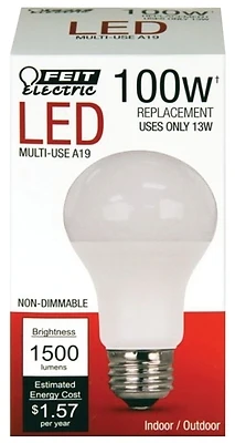 A1600/827/10kled A19 Led Bulb 1500 Lumens 2700k Soft White