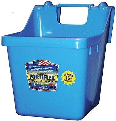 Fortex-Fortiflex 1301640 Bucket Feeder, Fortalloy Rubber, 16 Qt, Sky Blue