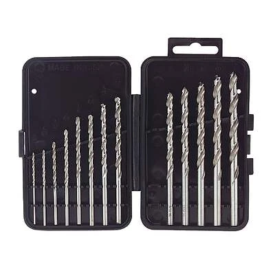 13 Piece High Speed Steel Kwik Start Drill Bit Set Model 242790