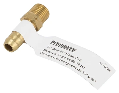 Prosource Mintcraft Ta-054 Male Hose End, 1/4 In Mnpt X 3/8 In Id, Pack Of 25