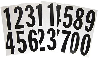 Hy-Ko MM-23N Reflective Number Set 0-9, 3 In, Vinyl, Pack of 10