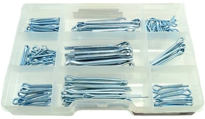 Midwest Fastener 11212 Cotter Pin Assortment, Steel, Zinc, 120-Piece